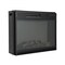Black Electric Fireplace Heater 28 Inch Infrared 5000 BTU Realistic Flame Timer